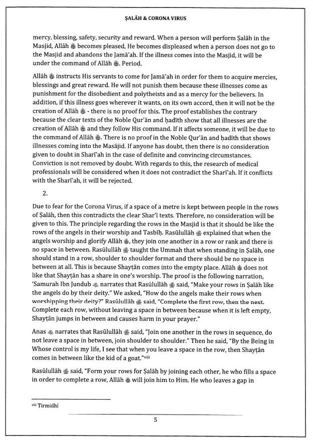 GRAND MUFTI OF BANGLADESH FATWA, page 1